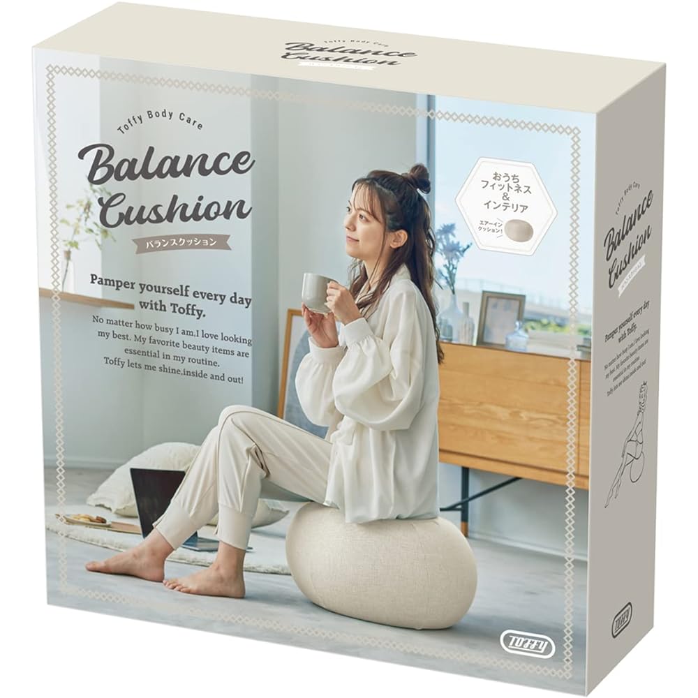 [Toffy] Balance Cushion BC01 Just Sitting Exercise Posture Core Interior/Stool/Ottoman Fitness/Stretching/Abs/Exercise Stylish Cute BC01