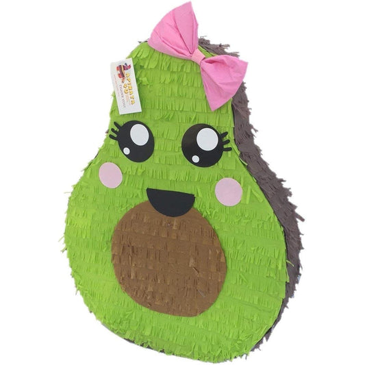 apinata4u Girly Avocado Pinata with Pink Bow