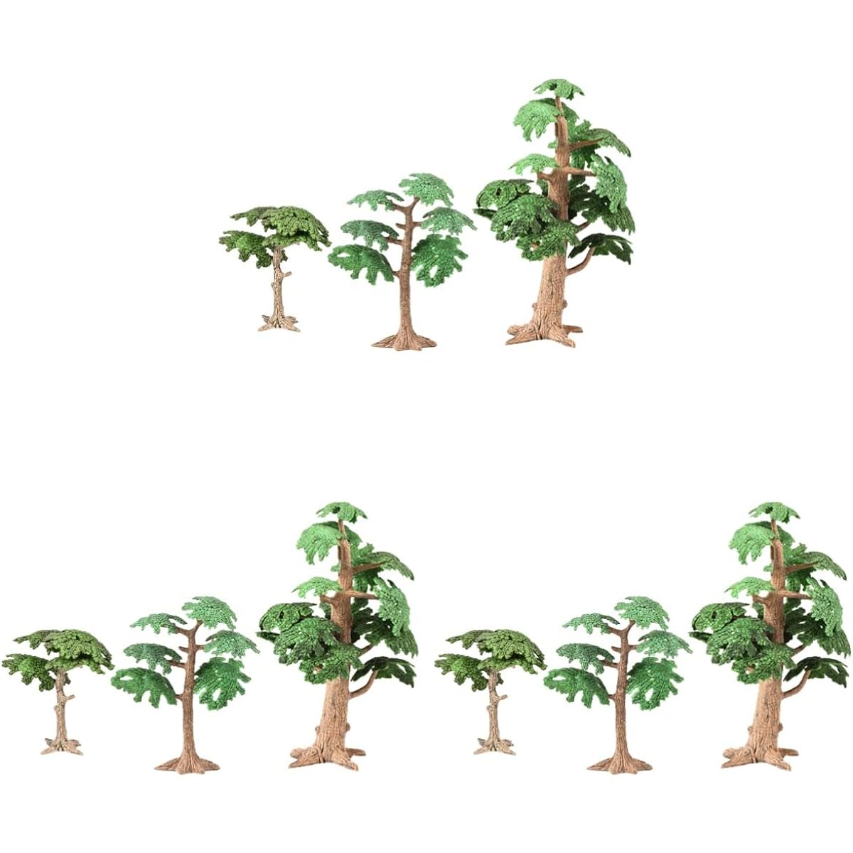 SAFIGLE Scale 9pcs Miniature Plants Cypress Fairy Props Ornaments Simulation Doll Train Project House Tree Model Desktop Porch House Tree Landscape Garden Window Plants Decorative Props