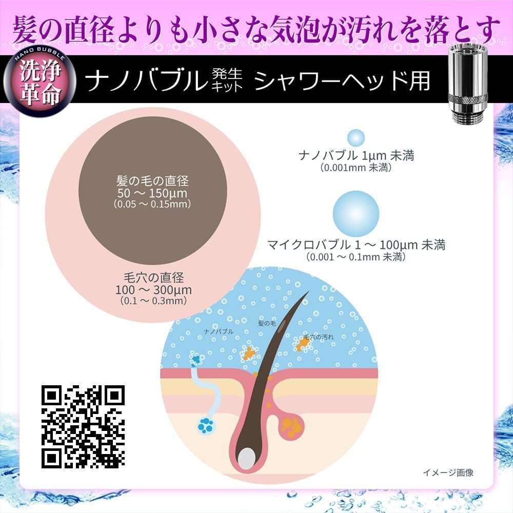Nippon Denko Micro Bubble Nano Bubble Generation Kit Resin for Shower Head ND-NBSH