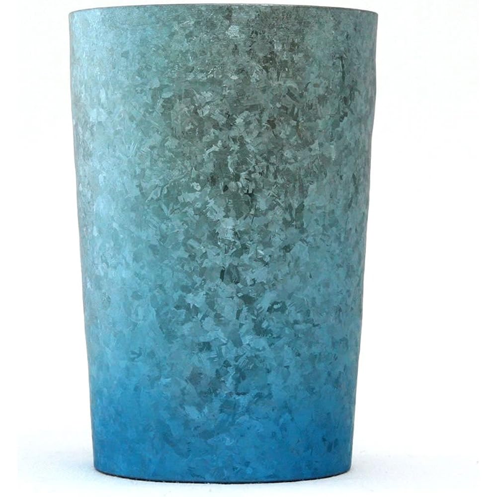 HORIE Made in Tsubame, Niigata Prefecture Titanium Double Tumbler Kiln Light 270cc Gradient Blue Set of 2 T09KM270GBSET