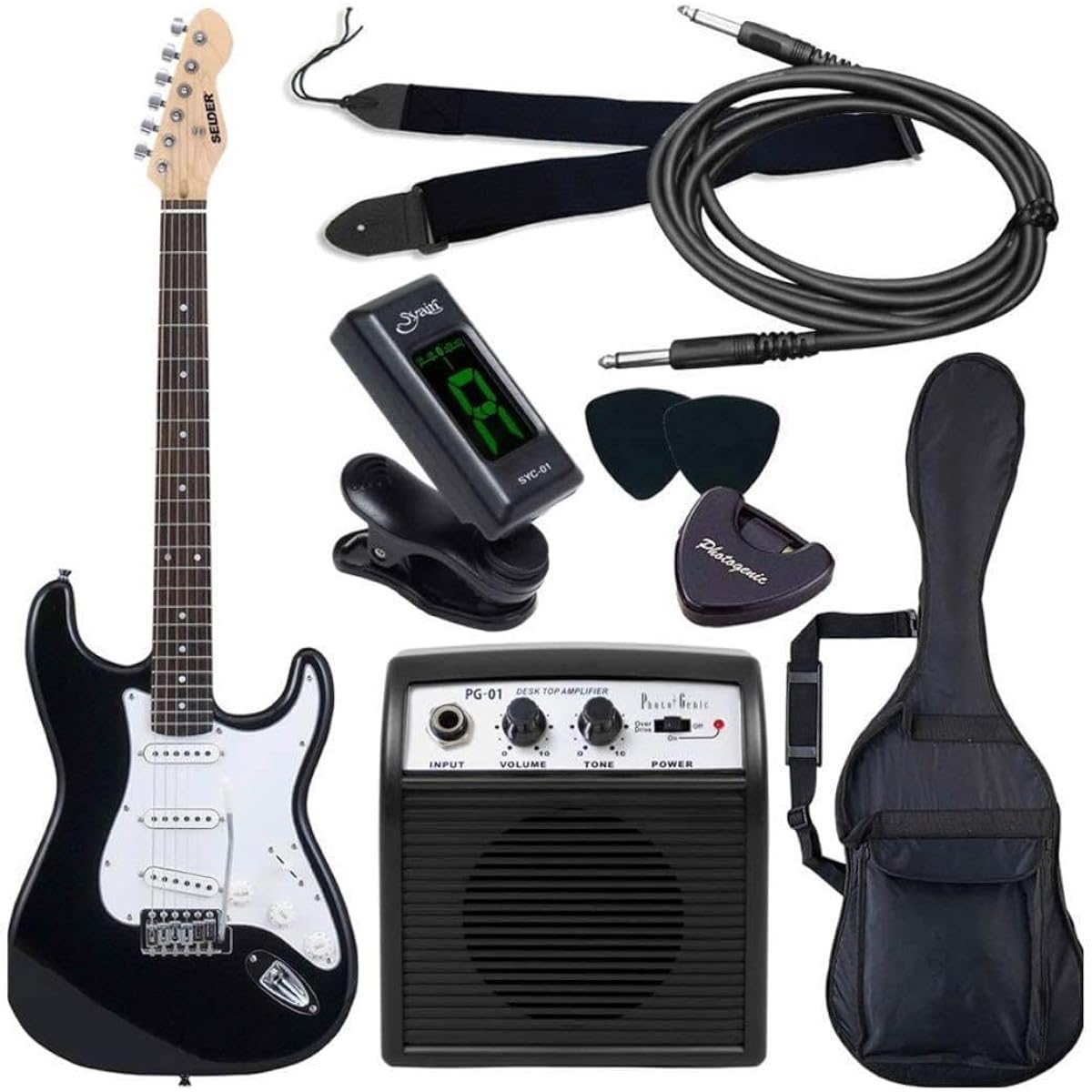 M1847-194-148 Electric guitar beginner set mini amplifier