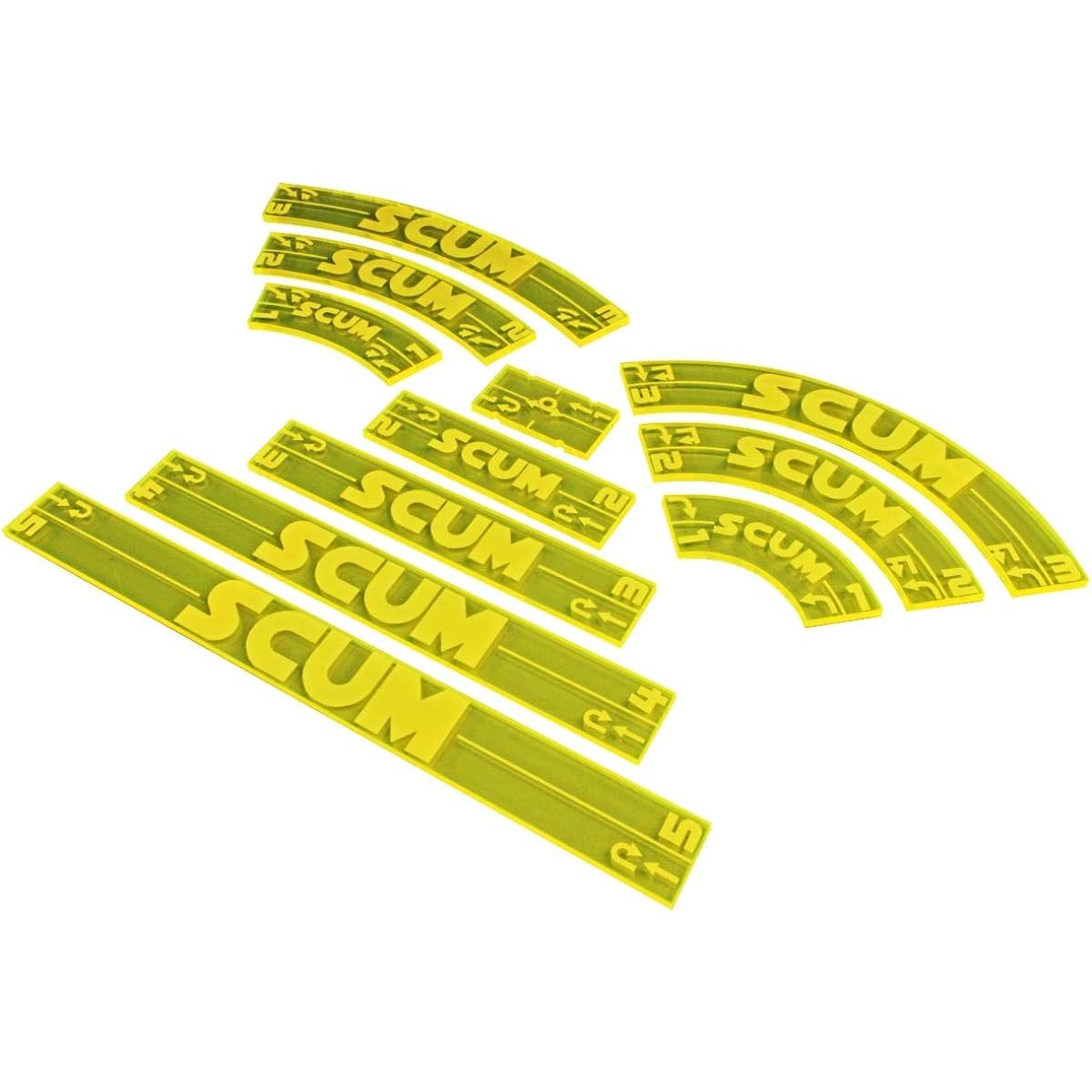LITKO Space Fighter 2nd Edition Scrum Manibar Gauge Set Fluorescent Yellow (11)