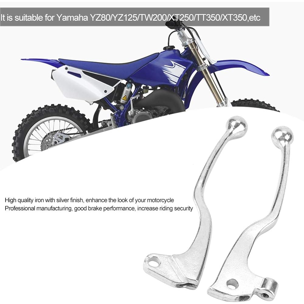 Brake Handle, Bicycle BicycleStore 1 Pair Brake Lever Handle Motorcycle Clutch Brake Lever Handle Yamaha YZ80 YZ125 TW200 XT 225 250 XT225 XT250 TTR250 XT350 XT600 TT600 (Screws Included)