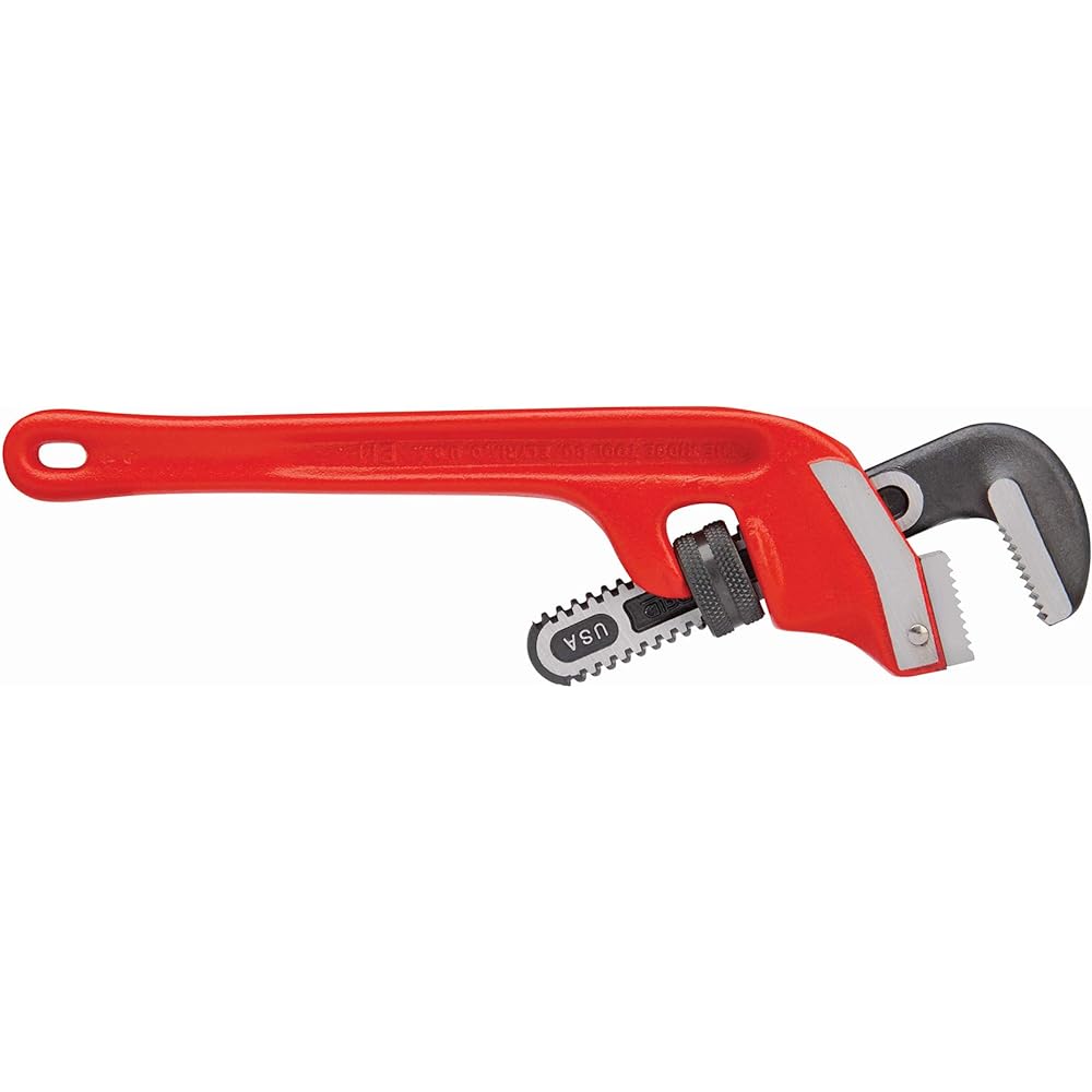 Rigid end pipe wrench 350mm E14