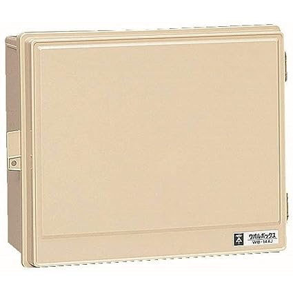 Mirai Kogyo Wall Box, No Roof, Horizontal Type, Effective Thickness 140, Beige, 1 Piece WB-13AOJ
