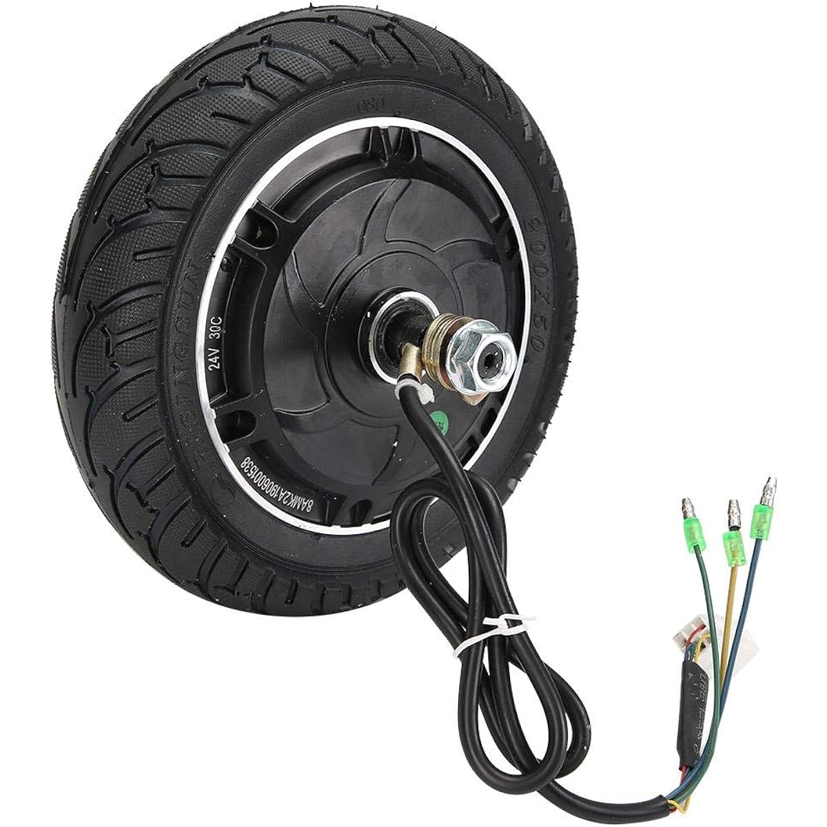 Wheel Hub Motor 8 Inch Electric Scooter Wheel Hub Brushless Motor Anti-Skid Solid Tire Electric Vehicle Accessories