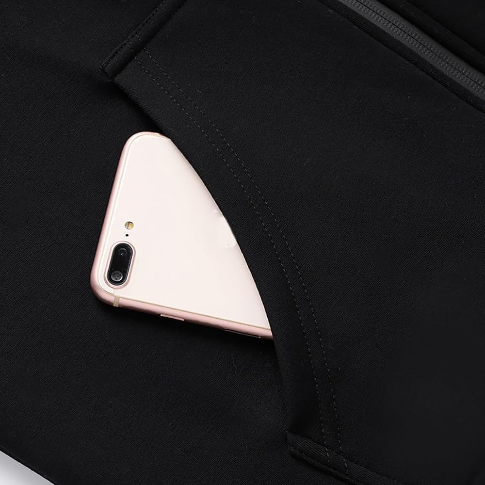 [Majisohiroka] Men's Jersey Top and Bottom Set, Plain Sweatshirt, Long Sleeve, Hoodie, Pants, Setup, Zip Up, Hooded, Sportswear, Sweat Absorbent, Quick Drying
