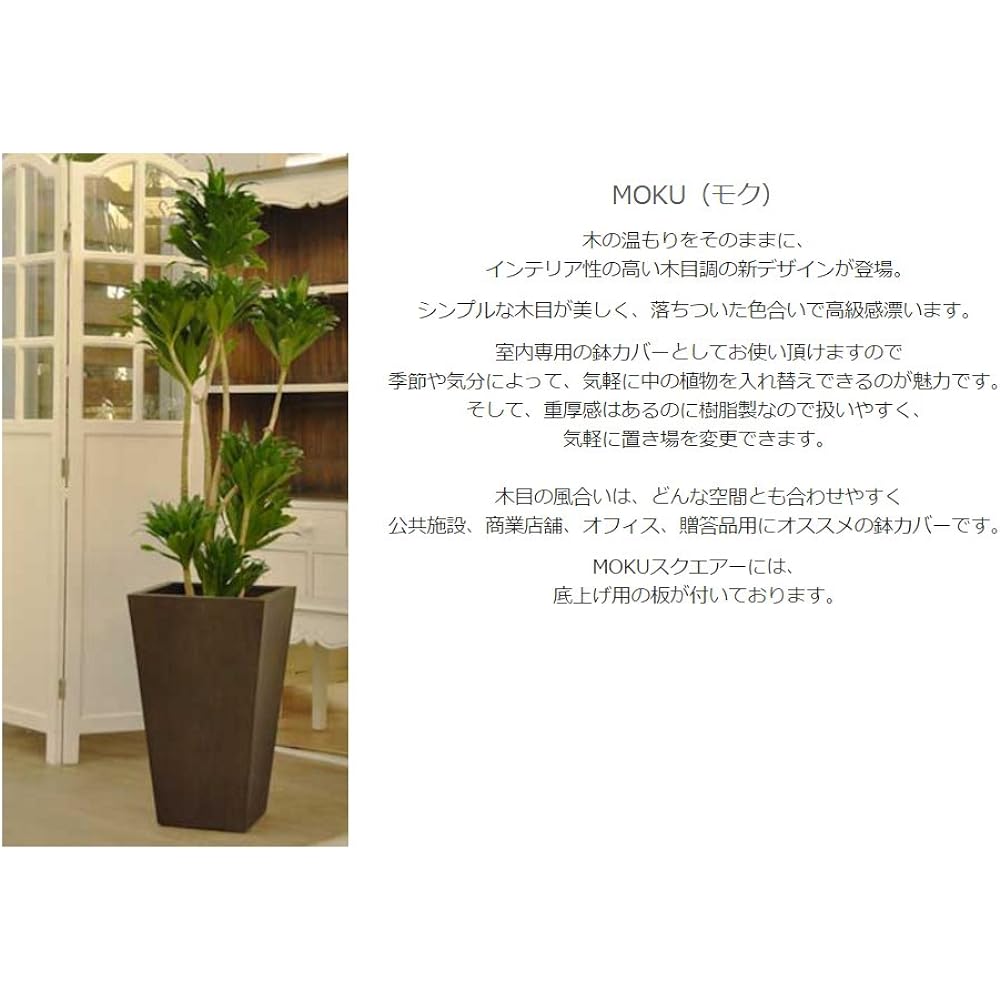 Green Pot MOKU Square H54cm EB-THKI07