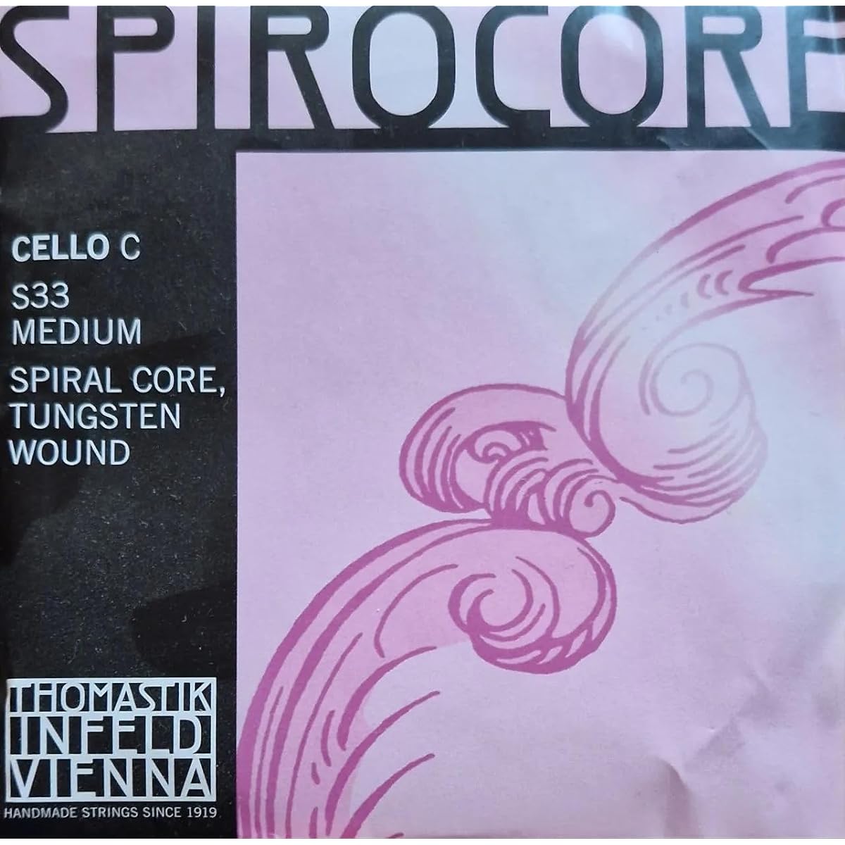 THOMASTIK SPIROCORE Cello String C-String Tungsten Wound 4/4 S33