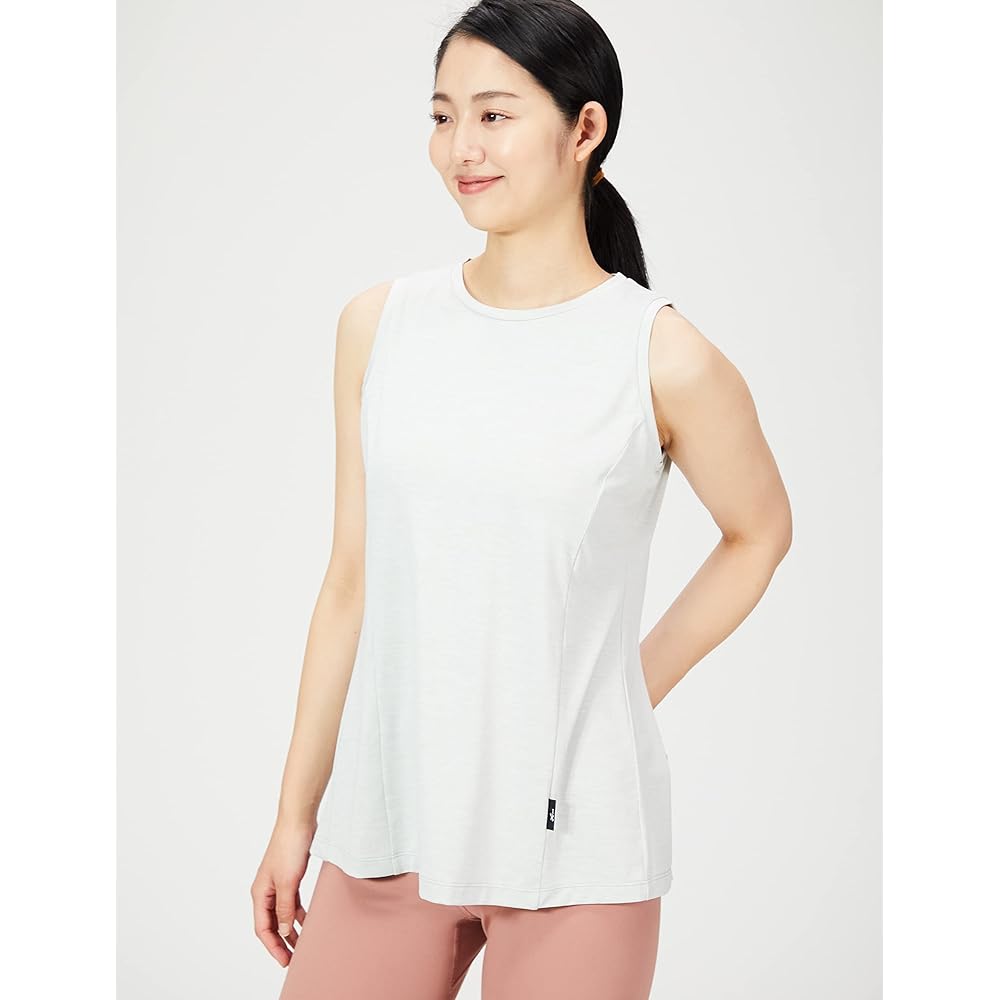 [CEDA Blue X/Wacoal] Outerwear Top T-shirt (Sleeveless) Sweat Absorbent Quick Drying Antibacterial Odor Resistant UV Protection DFY500 Women's