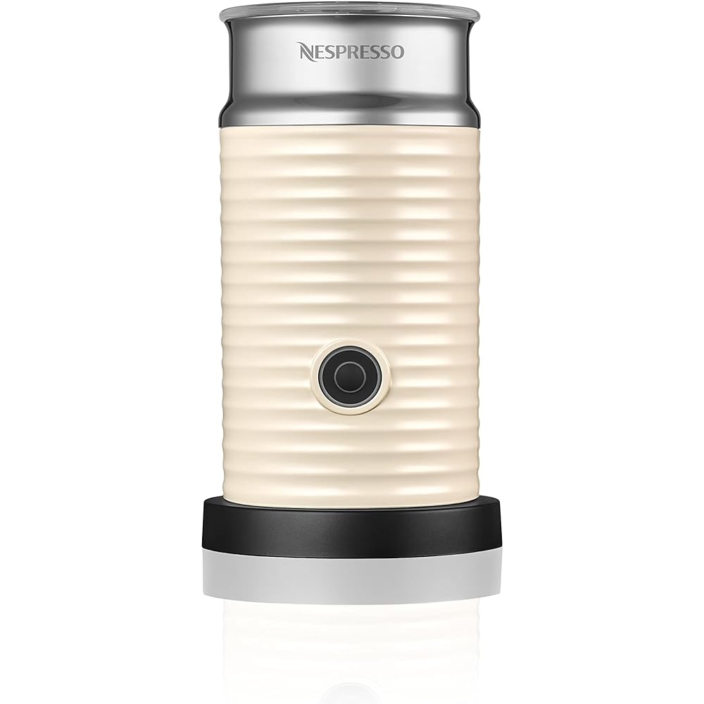 Nespresso Aeroccino 3 White Milk Heating Frother 3594-JP-WH