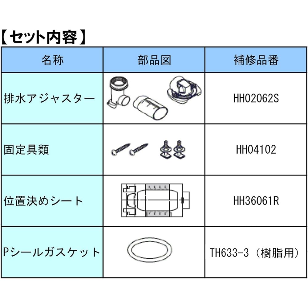 TOTO Toilet Parts Drain Center Change Set: From 200mm to Remodeling for PVC Pipe (For KQ/QR/EX Series) KQE-200SET-PVC