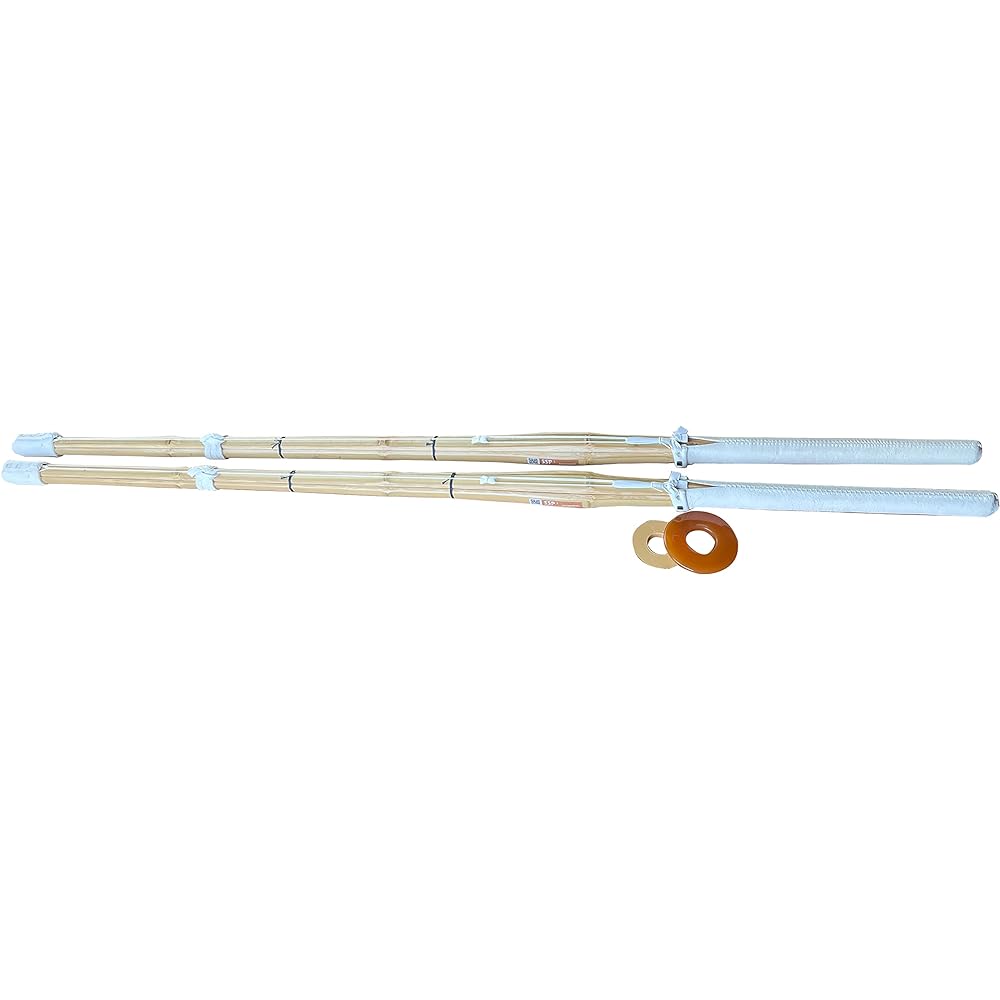 Muto Co., Ltd. Shinai Shinai, Ginga style finished product, Madake, set of 2, 3.9 shaku, for general men, with collar and brim stopper, 3.9 shaku, for general men