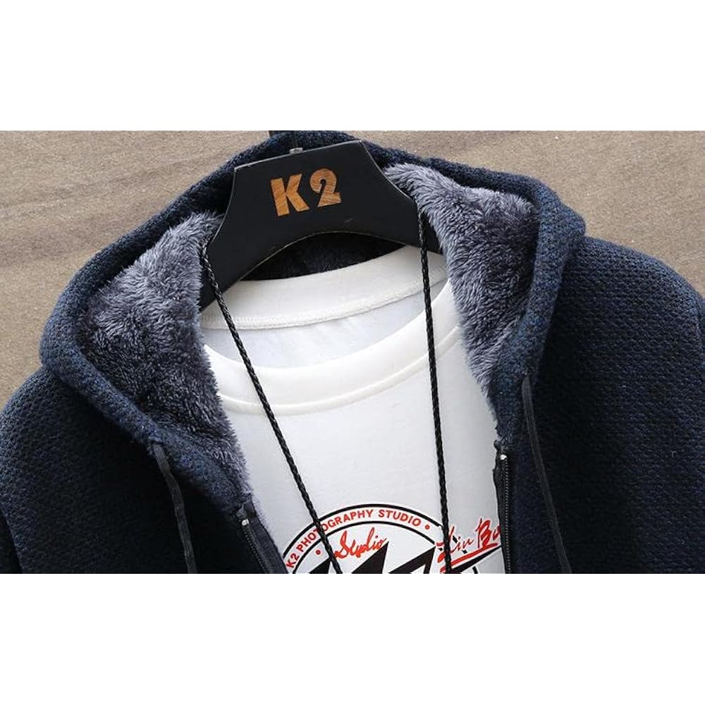 [emptio] Hooded Border Knit Jacket Men's