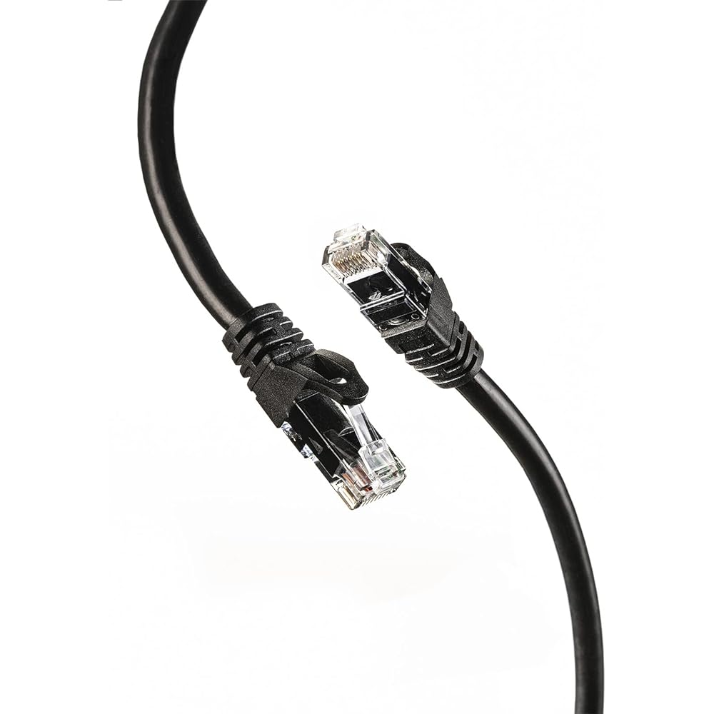 Sanwa Supply Outdoor Waterproof Category 6A LAN Cable (Black, 10m) KB-T6AWP-10BK