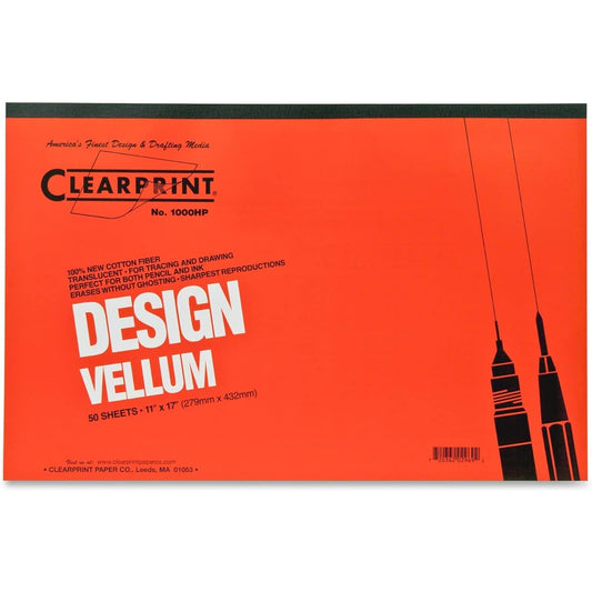 CLE10001416 - Clear Print Plain Vellum Pad