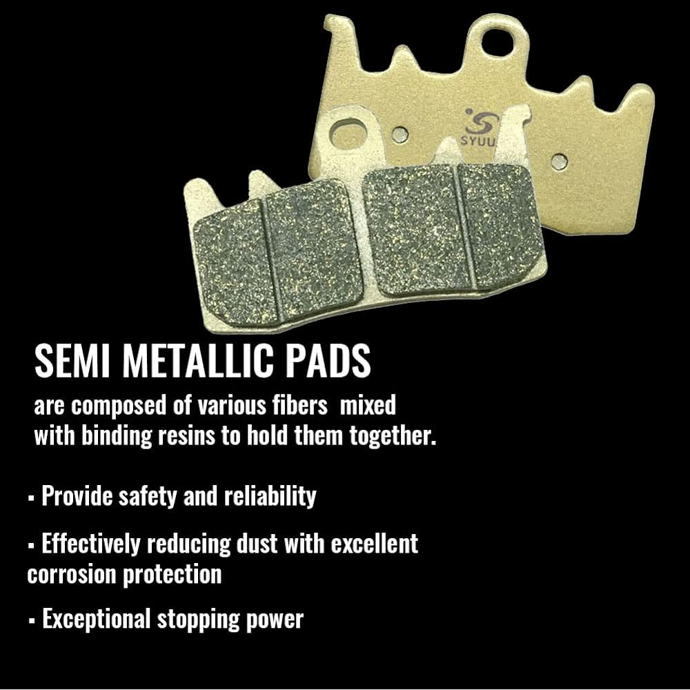 SYUU Motorcycle Replacement Front Rear Brake Pad Brake, Can Am Spyder F3-S SE6/SM6 Spyder F3/F3-T 15-17 FA630F FA631R
