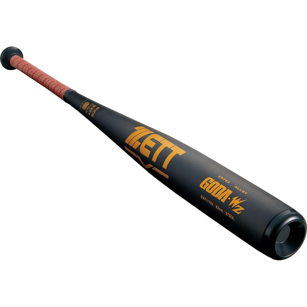 ZETT Hardball Baseball Bat Gouda WZ Super Duralumin Black (1900) BAT11184 [Made in Japan]