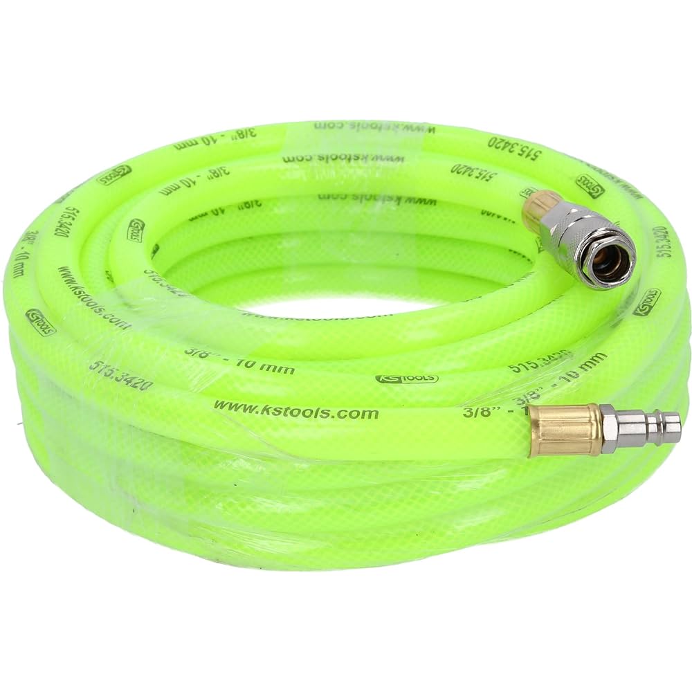 KS TOOLS Compressed air hose with signal fluorescent color 10m Ø 10mm 515.3420