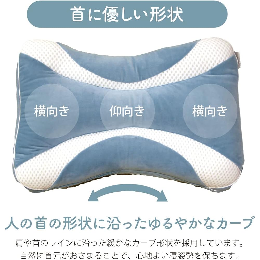Adjustable pillow that is gentle on the neck, navy [Sleeping specialty store My Pillow] Comes with adjustment sheet, side sleeping, side sleeping, adjustable, easy, height adjustment cushion, good sleep pillow, pillow, new life mymakura (navy/fluffy)