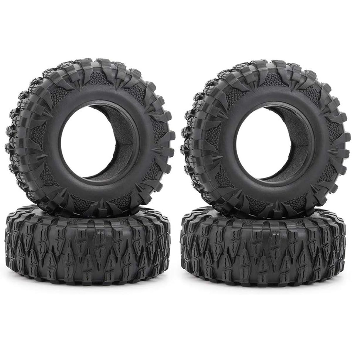 2.2inch Rubber Tire OD with Foam 120mm for 1/10 RC AXIAL SCX10 D90 CC01 90046 Crawler Car