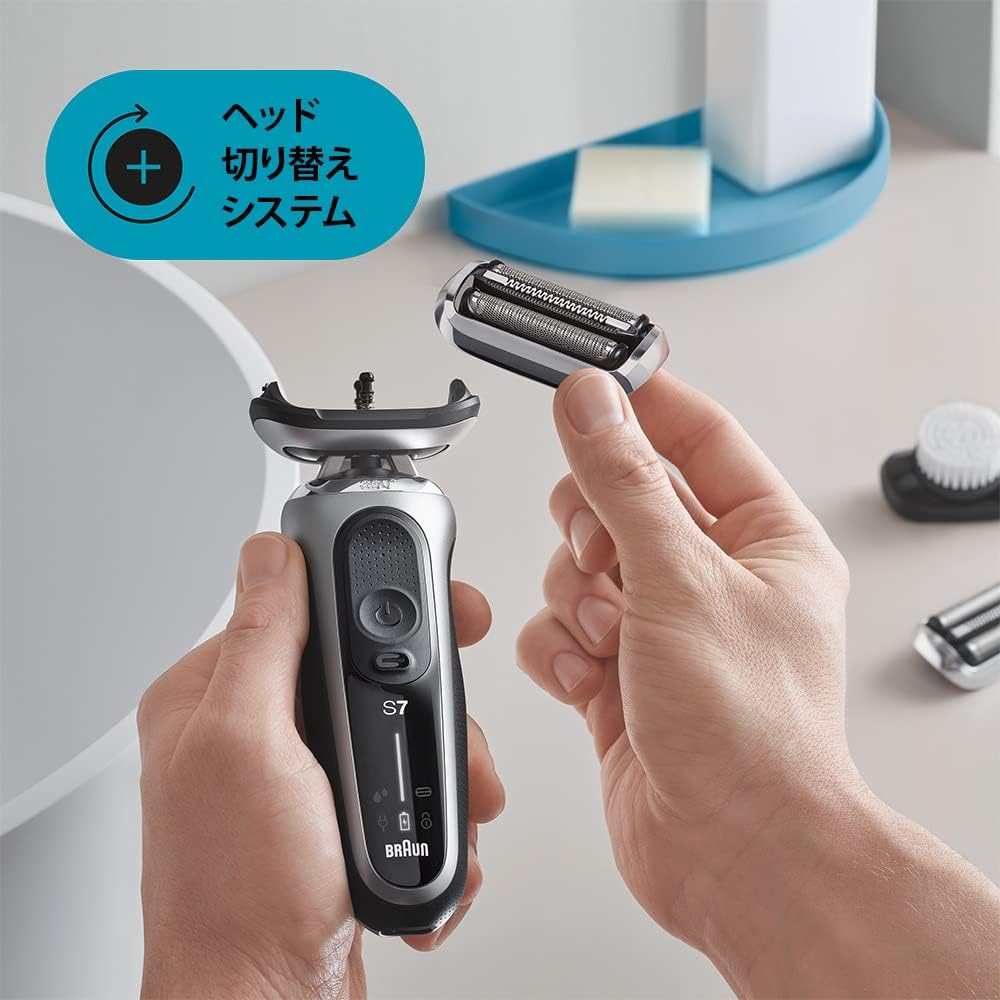 [Released in 2020/Genuine product] Braun shaver spare blade series 7 F/C73S-b silver with brush