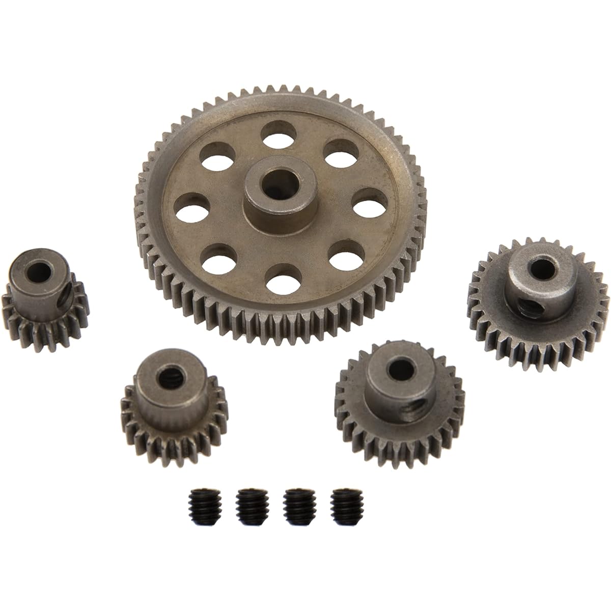 Vgoohobby Metal Spur Differential Main Gear 64T 21T 26T 29T Motor Gear Redcat Volcano EPX Sandstorm TK HSP 94111 1/10 RC Car Truck