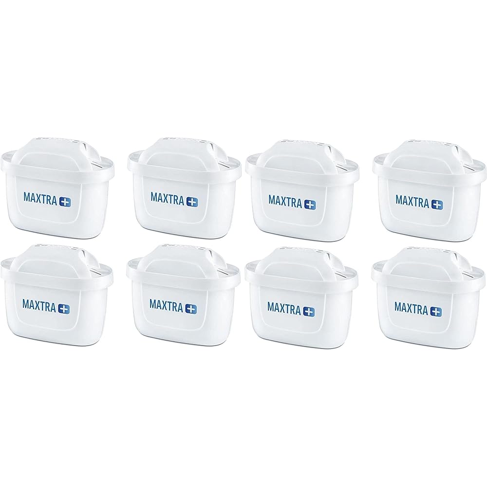 Brita Water Purification Pot Cartridge Maxtra Plus Set of 8 [Japanese Specifications/Japanese Genuine Product]