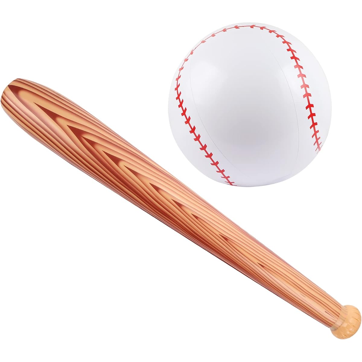 EVERMARKET Inflatable Baseball Bats 2 Baseball Bats Baseball Bat Baseball Beach Ball Sports Theme Baseball Party Favors Pool Beach Sports Games Birthday Carnival Decoration Photo Props