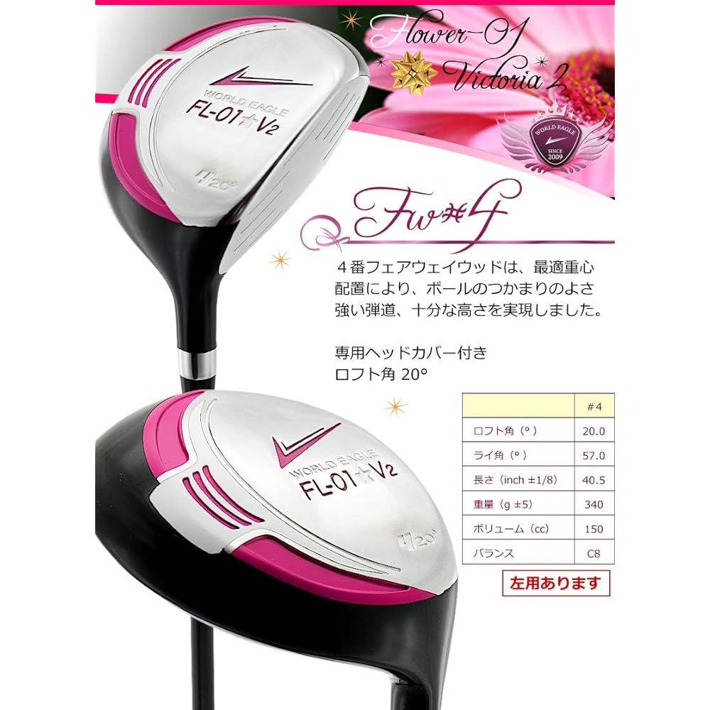 WORLD EAGLE FL-01V2 Club Set of 10 Ladies/Right Hand Bag: Not Included Beginner