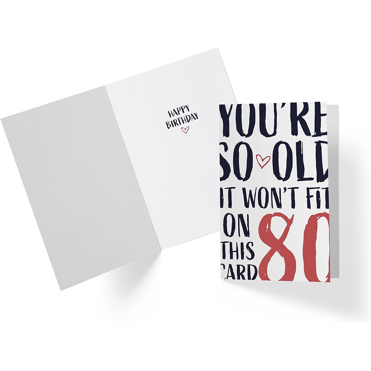 80th Birthday Cards for Him and Her - 80th Anniversary Cards for Dad and Mom - 80th Birthday Cards for Brother, Sister and Friend - 80th Birthday Cards for Men and Women - Karto - You are So Old