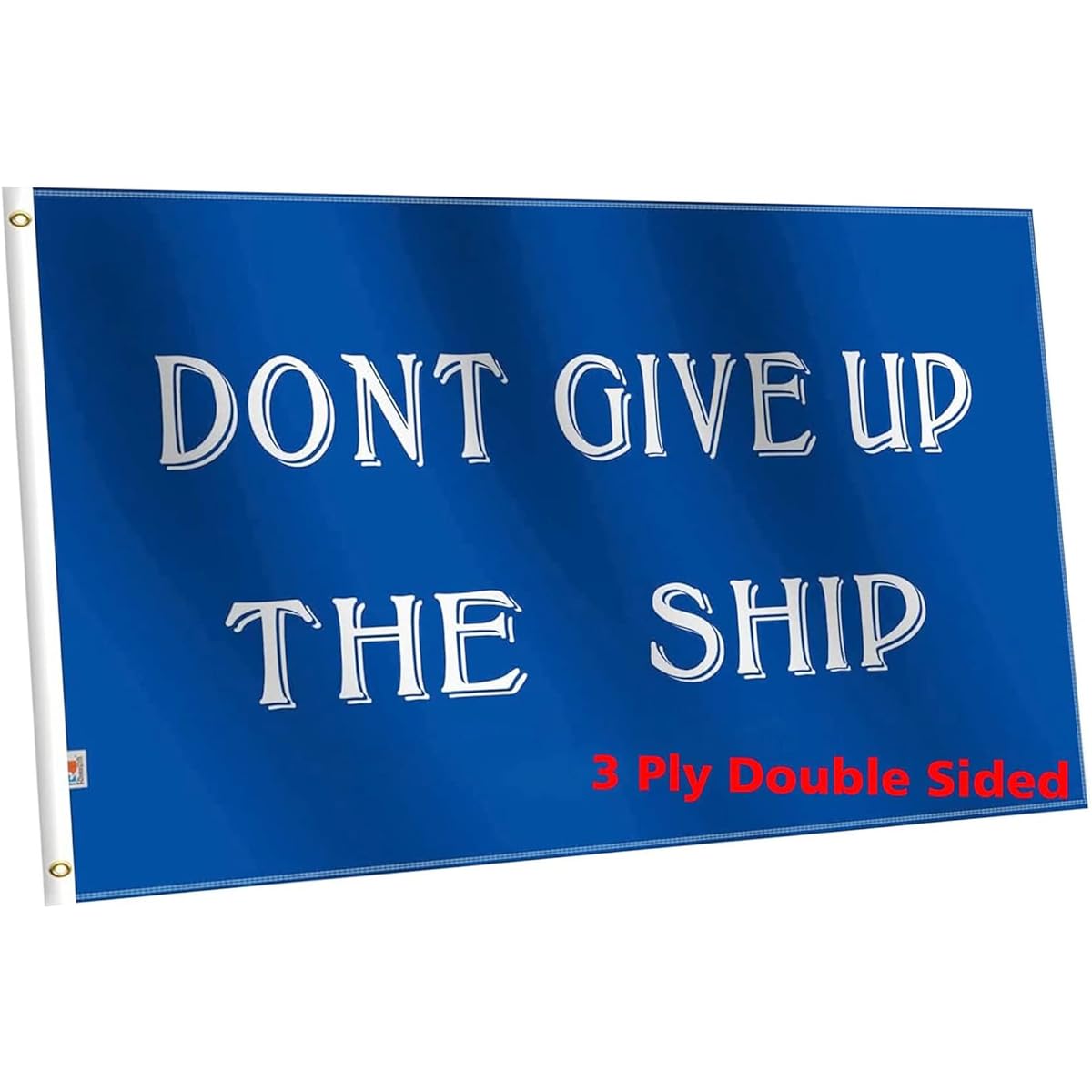 Durable Polyester 3 Ply Don't Give Up The Ship Flag Large 3x5ft Double Sided Medium Outdoor Commodore Perry Oliver Hazard Perry Navy Battle Game Flag