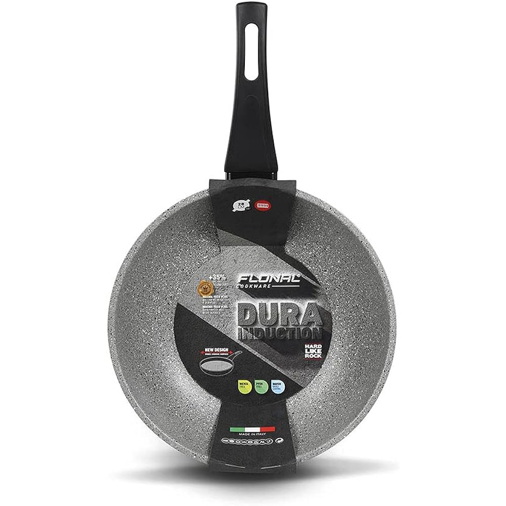 Flonal Frying Pan - Sautepan 1 h. 32 DURA INDUCTION Stone Effect Aluminum DUIT13230