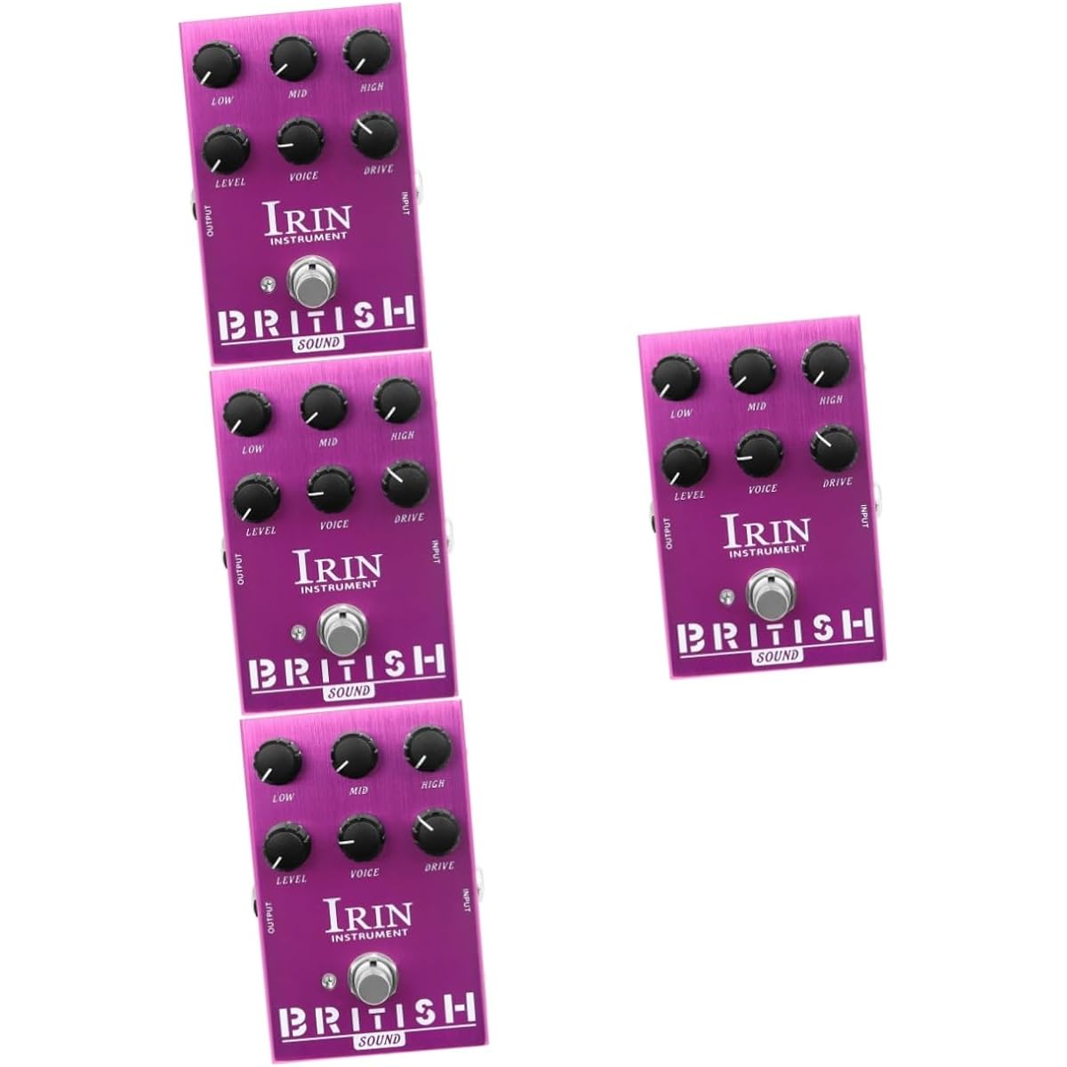 VICASKY 4pcs Electric Guitar Effector Stereo Digital Delay Analog Delay Guitar Effect Electric Guitar Effector Purple Pedal Aluminum Alloy Tape