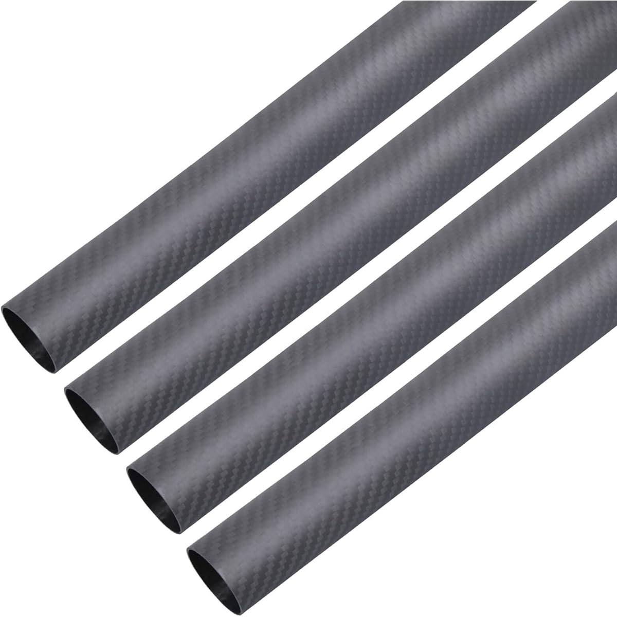 ARRIS 420mm 16mm x 18mm x 420mm Carbon Fiber Tube Matte Surface 3K Roll Wrap 100% Pure for Quadcopter Multicopter (4 Pieces)