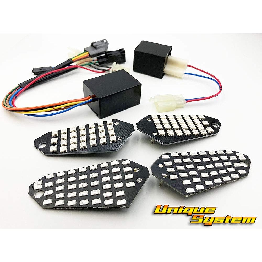 LED Turn Signal Board Sequential Flowing Turn Signal Set of 4 with Relay Daeg Versys NINJA Kawasaki White