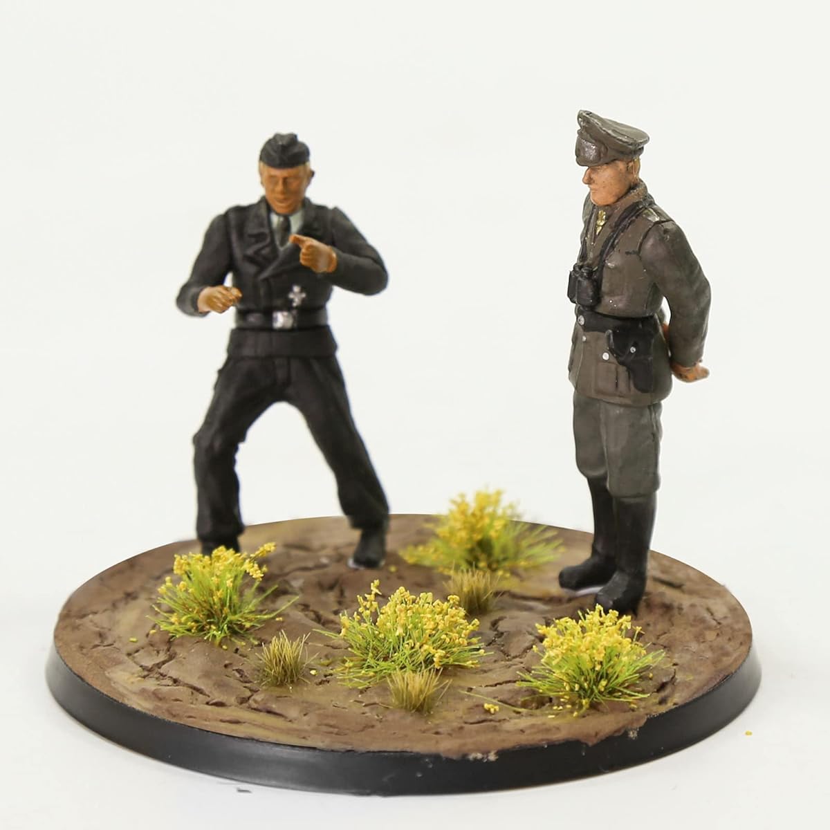 Evemodel 40pcs 80mm Round Base War Game Tabletop Military Simulation Scene ABS Plastic