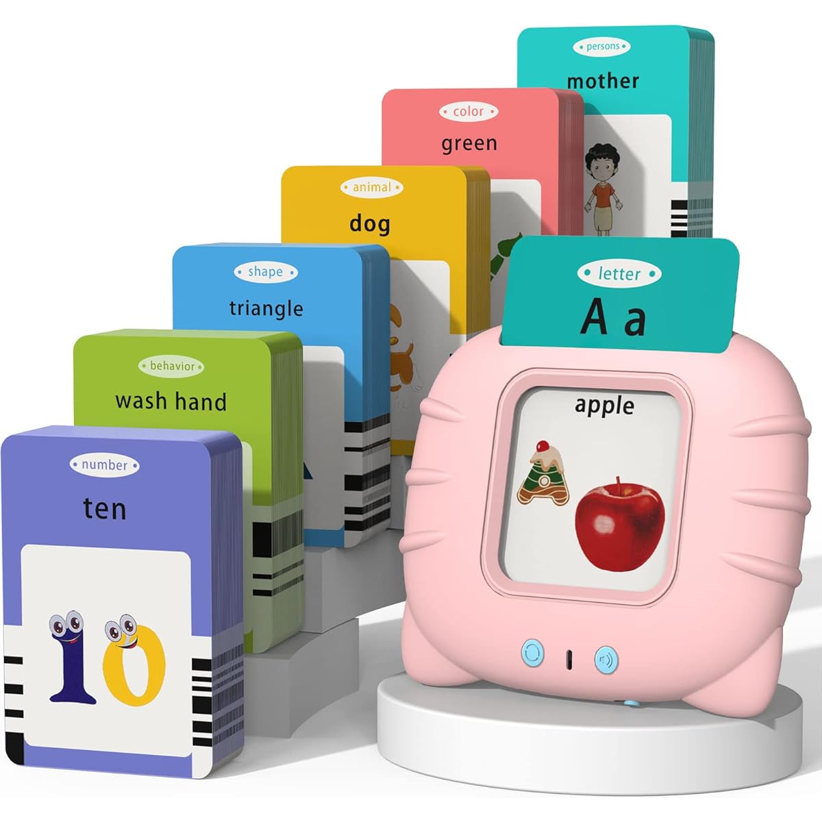 Startcan Talking Flash Cards for Toddlers 1 2 3 4 5 Speech Therapy Toys Autism Toys ABC 123 Sight Words and More - 255 Cards - 510 Sides Educational Learning Interactive Toys with Gift Packaging