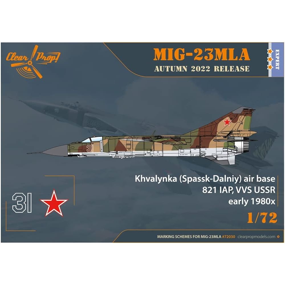 Clear Prop! Clear Prop 1/72 Czech Army MiG-23 MLA Frogger G Expert Kit Plastic Model CPU72030