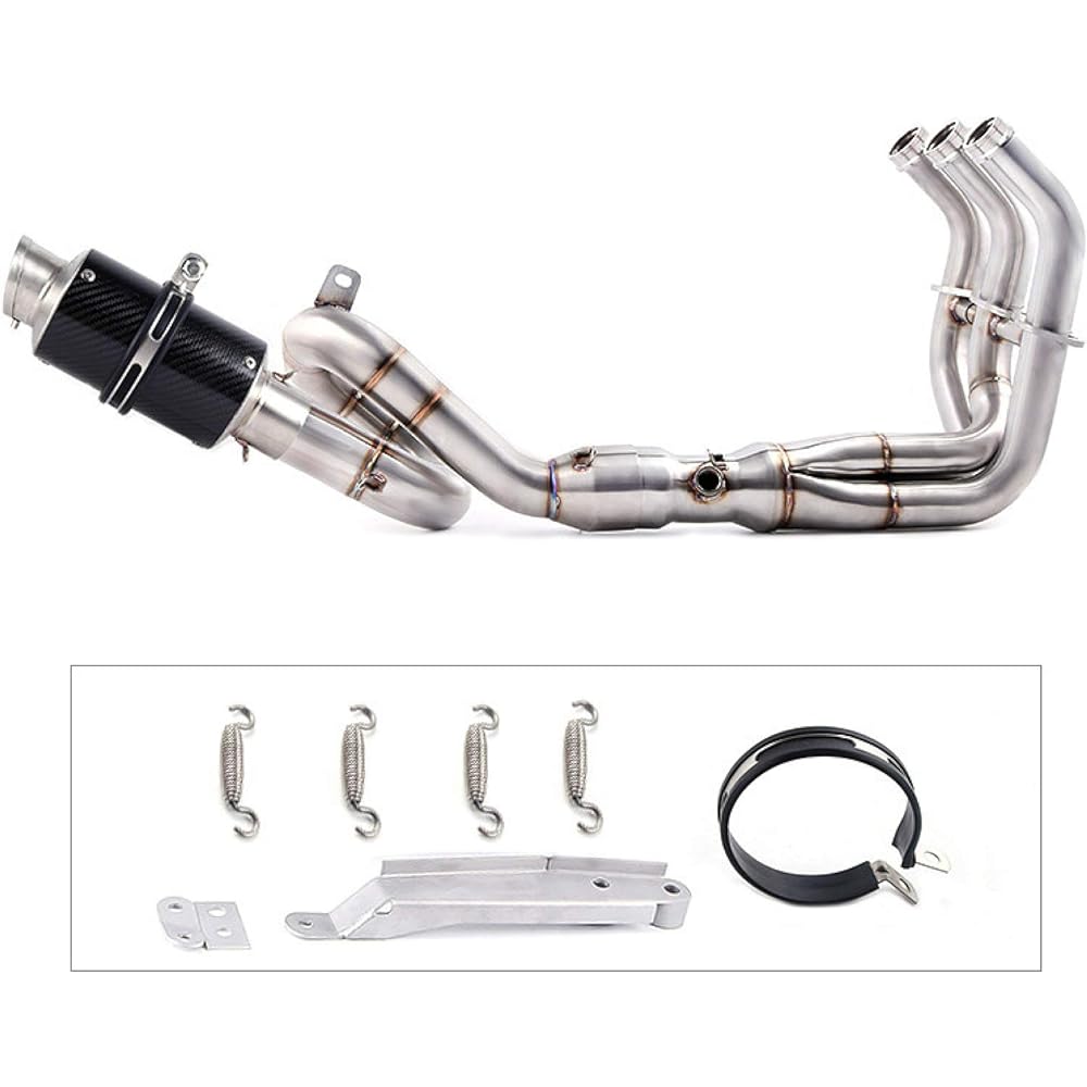 Motorcycle Exhaust Muffler Middle Pipe Full System for Yamaha MT09 FZ 09 2013-2020 MT09 SP 2017-2020 XSR 9002016-2020