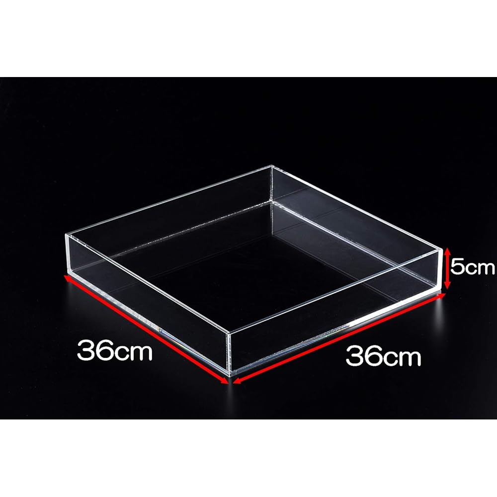 Suntory Marketing Champagne Tower Stand for 3 and 4 Tiers Square Clear Approx. Width 36 x Depth 36 x Height 6 cm x Thickness 5 mm 163-60