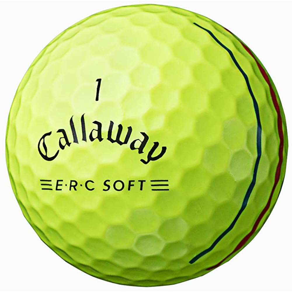 Callaway Golf Ball ERC SOFT YLW 2021 Triple Track 1 Dozen (12 Pieces) 3 Piece Yellow