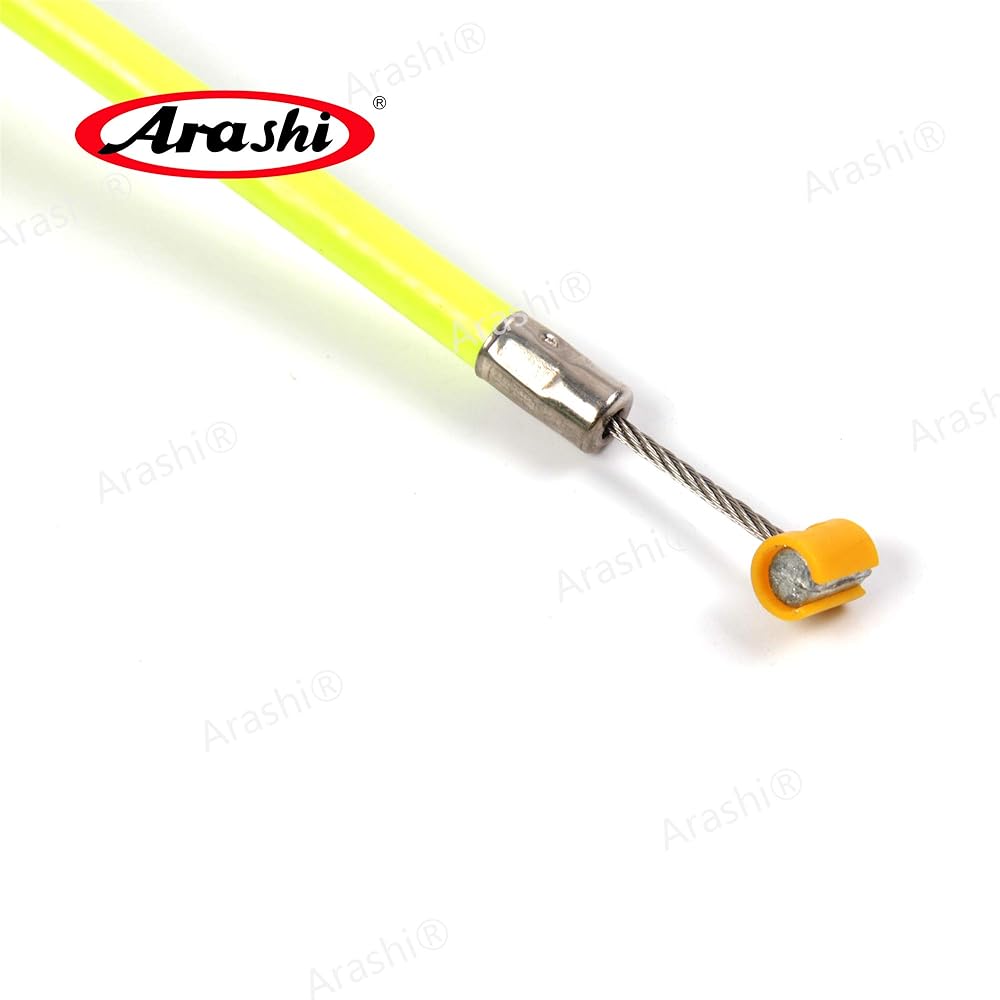 Arashi Throttle Cable and Clutch Cable Compatible with Yamaha YZFR6 YZF-R6 YZF R6 2006-2012 Motorcycle Replacement Accessories Yellow