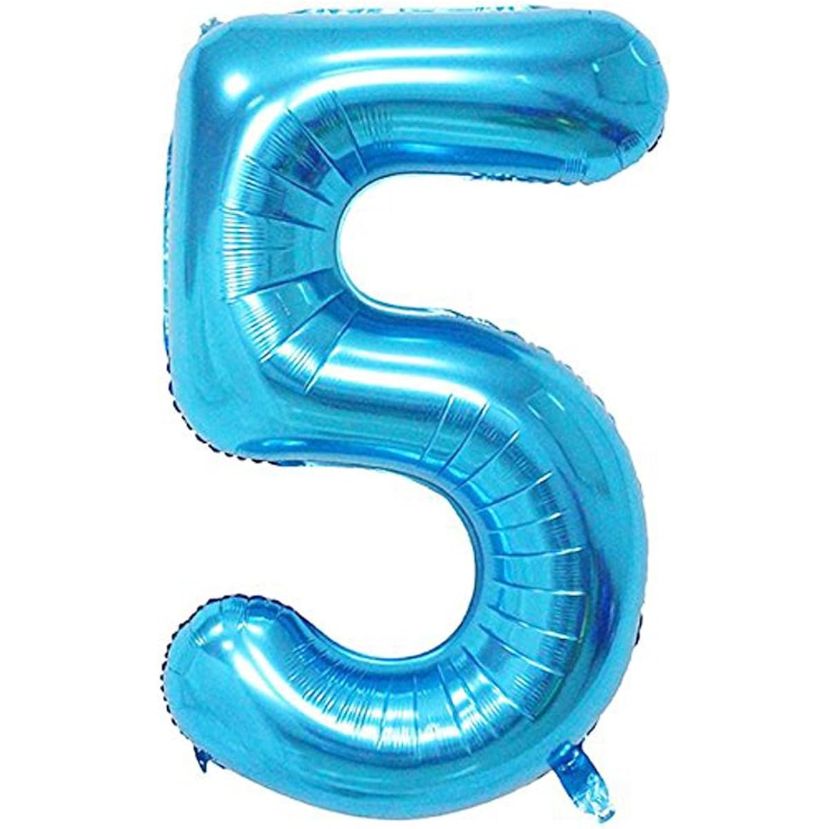 (Number 5) - Blue Number 5 Balloon, 40"