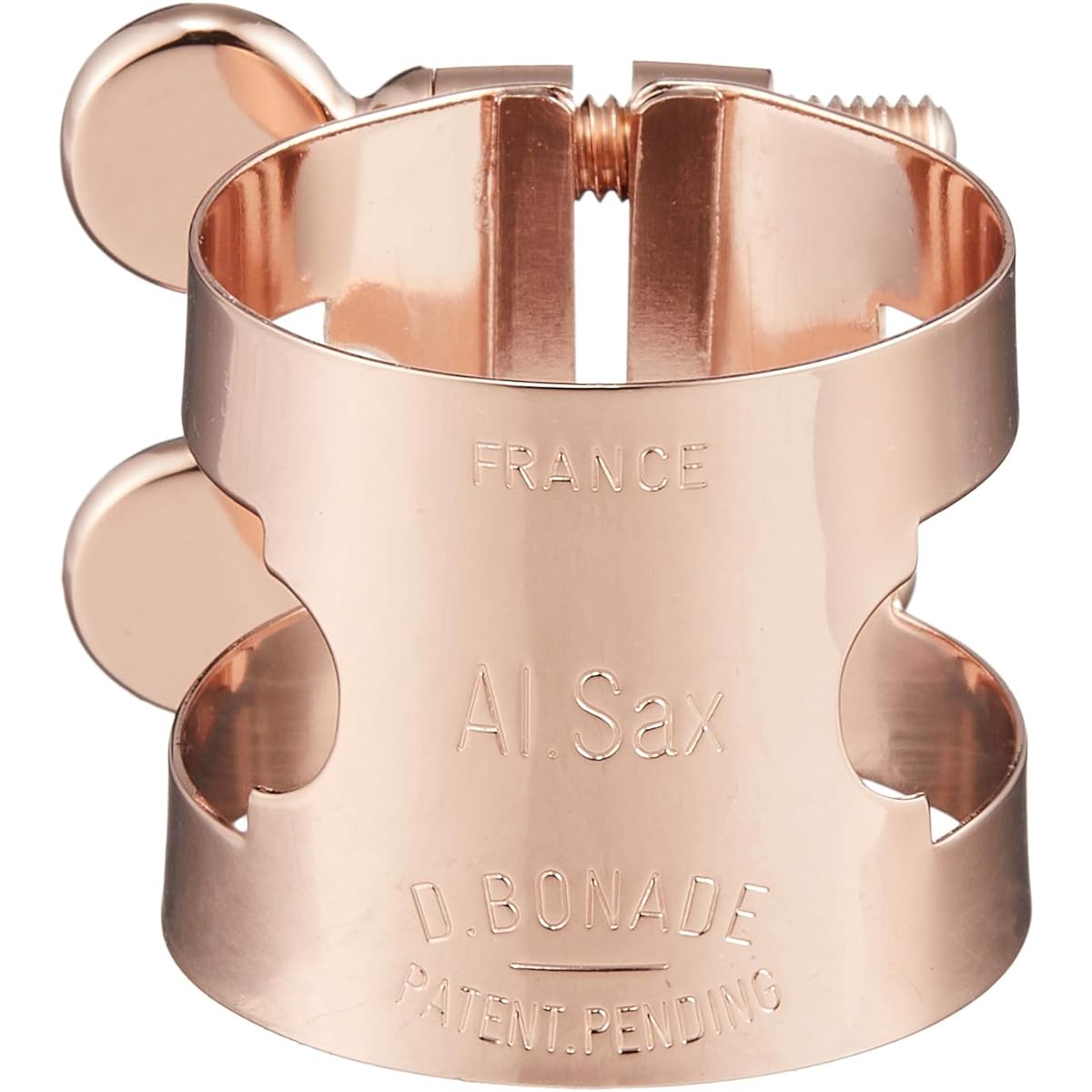Bonnard Alto Saxophone Ligature Correct Tight Pink Gold Plate Finish (2254PG)