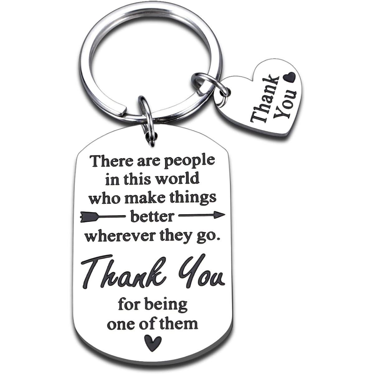 Coworker Gifts for Women and Men, Thank You Keychain, Employee Appreciation Gifts for Boss, Women's Day, Inspirational Keychain, Retirement, Birthday, Office Gifts, Her Vacation, Farewell Gifts