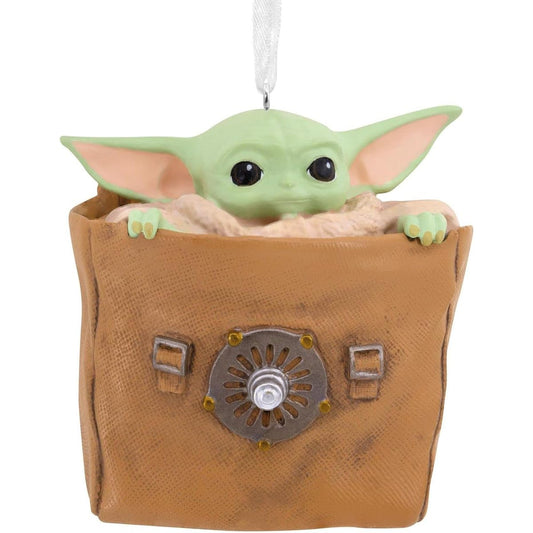 Star Wars: The Mandalorian The Child Grogu in Bag Christmas Ornament
