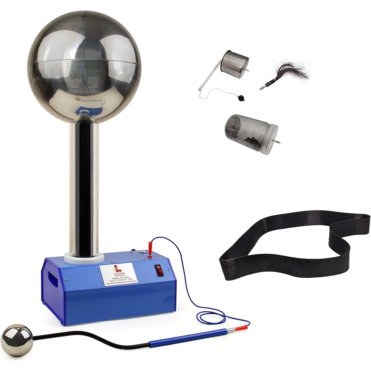 Lethan Corporation Van De Graaff Generator 325KV with Accessory Set and Spare Belt