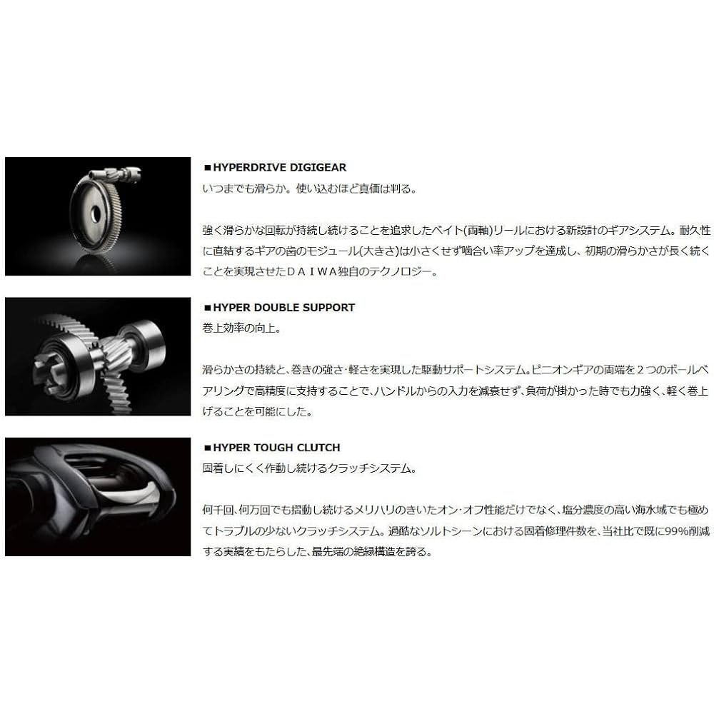 DAIWA bait reel Tierra IC 100/100L/100H/100HL right/left handle
